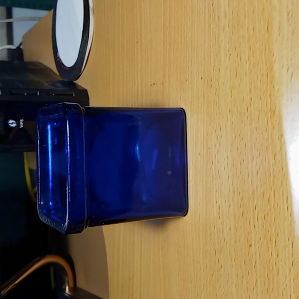NWOT Square Glass Jar